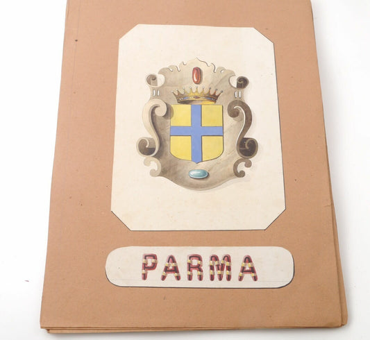 Acquarello XIX Emblema Parma Emilia-Romanga Italy 800  Watercolour Inc. Cioffi