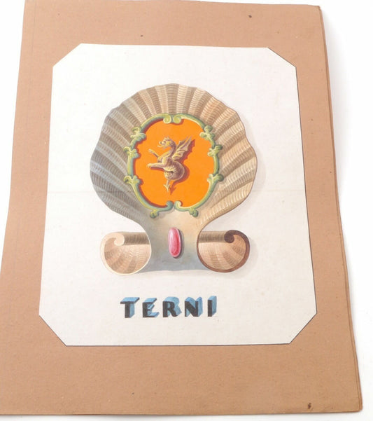 Acquarello XIX Emblema Terni Umbria Italy 800  Watercolour Inc. Cioffi
