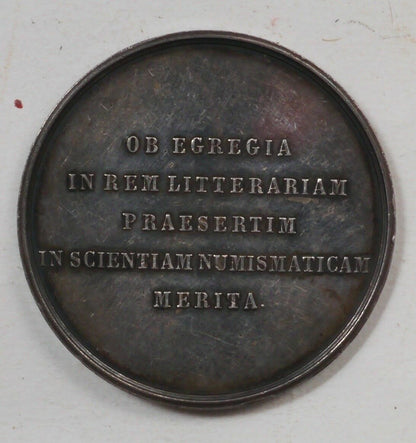 Medaglia RARO Medal Latino Commemorativa Numismatico 1874 Argento Promis