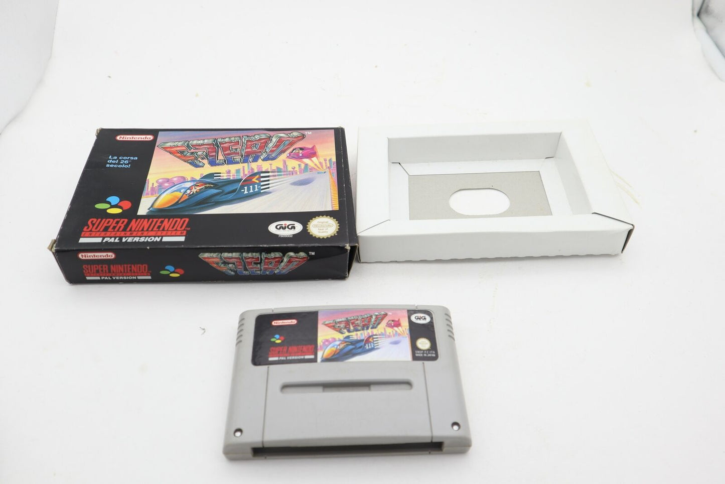 F-zero CIB -  Nintendo Super Nintendo SNES GIG GAME-EUR PAL CIB