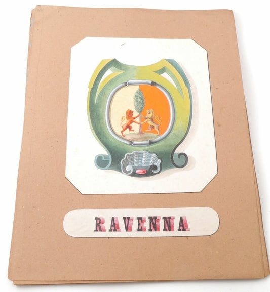 Acquarello XIX Emblema Ravenna Emilia-Romagna Italy 800  Watercolour Inc. Cioffi