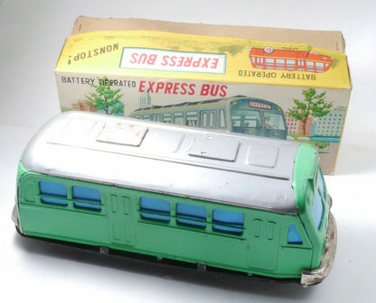 Vintage Original MODERN TOYS Nomura Battery Operated Express NON-STOP Bus w/Box