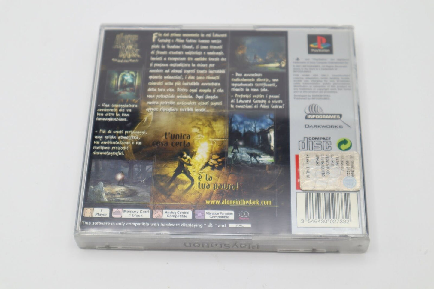 ALONE IN THE DARK THE NEW NIGHTMARE PS1 Platinum