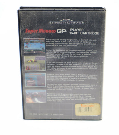 Super Monaco -  Sega Mega Drive game CIB - PAL