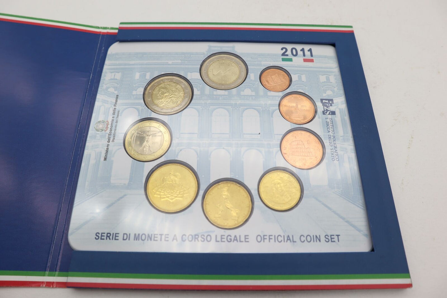 SERIE Zecca IPSZ  9 MONETE Divisionale EURO ITALIA 2011 BU,FDC