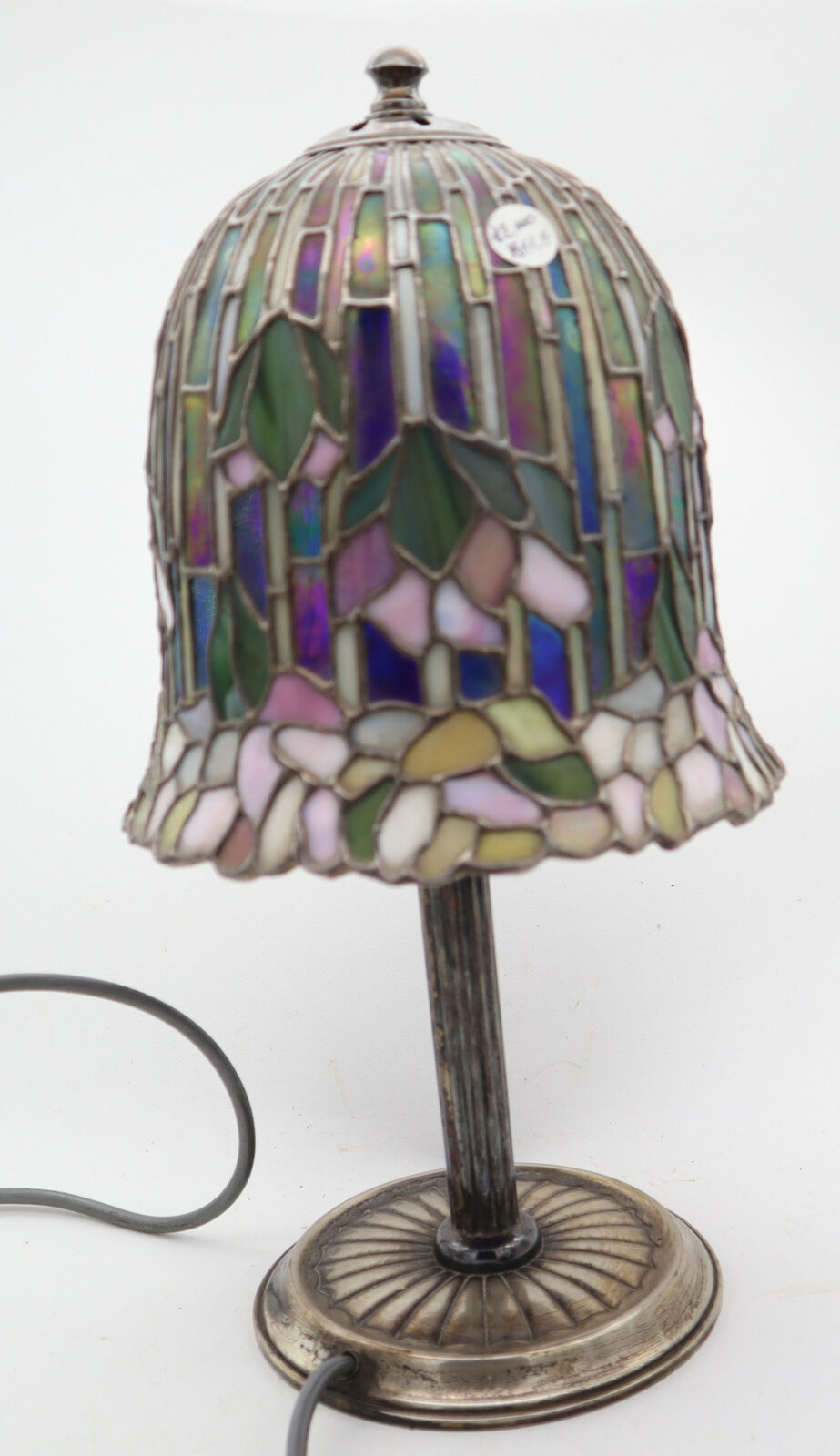 Lampada  Vavassori Parlume Tesere Vetro Tiffany Argento 925