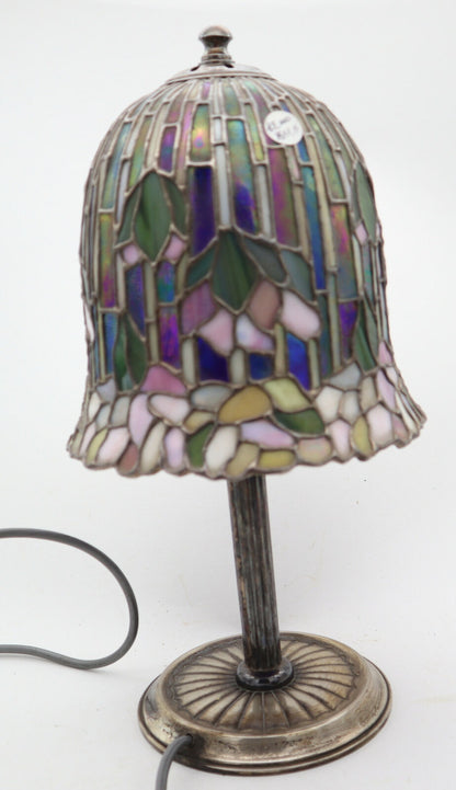 Lampada  Vavassori Parlume Tesere Vetro Tiffany Argento 925