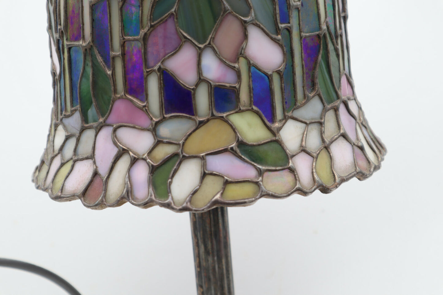 Lampada  Vavassori Parlume Tesere Vetro Tiffany Argento 925