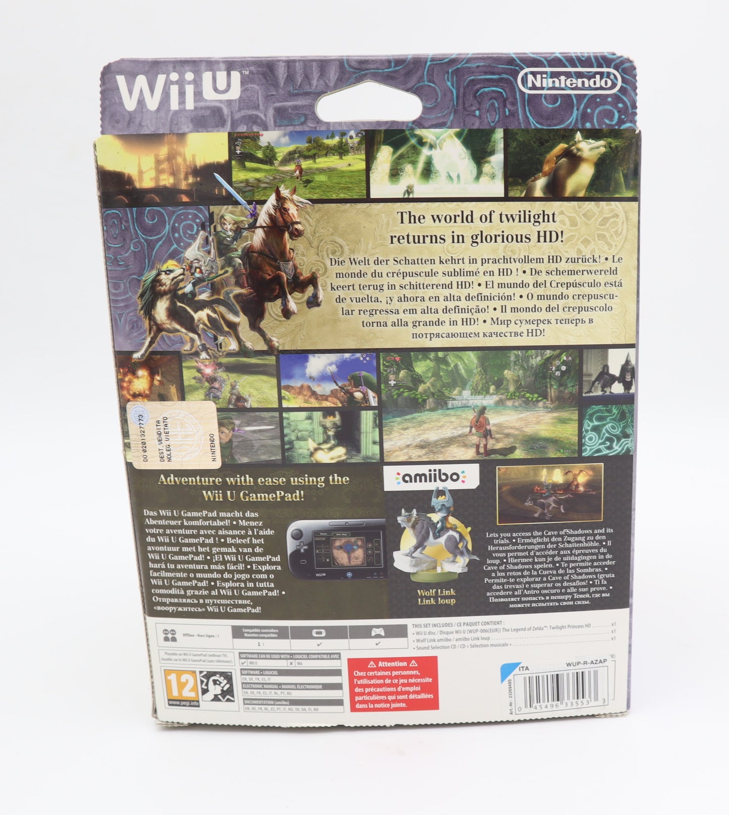 Zelda Wii U Twilight Princess HD Amiibo Con scatola Originale