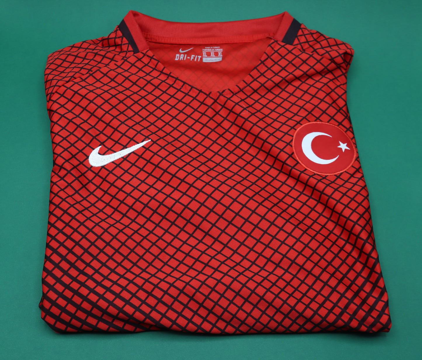 Maglia da calcio della nazionale turca da collezione Home Kit Nike taglia XL Euro 2016 Jersey