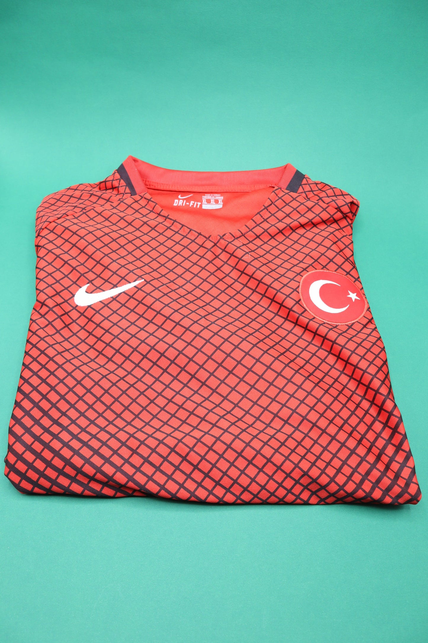 Maglia da calcio della nazionale turca da collezione Home Kit Nike taglia XL Euro 2016 Jersey