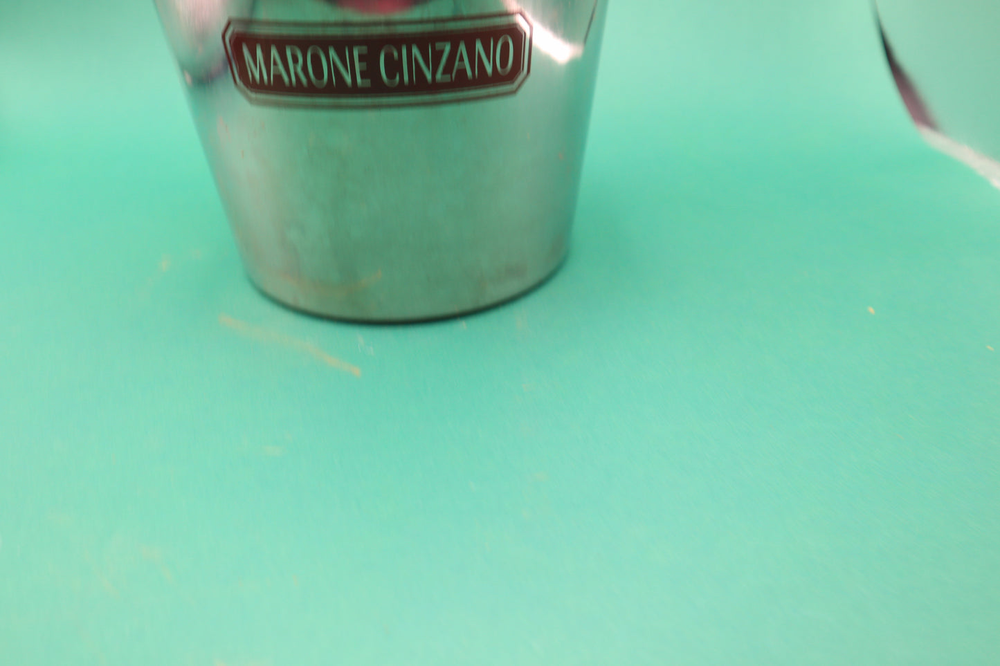 Vintage Marone Cinzano Champagne Bucket secchio di champagne Stainless steel inox