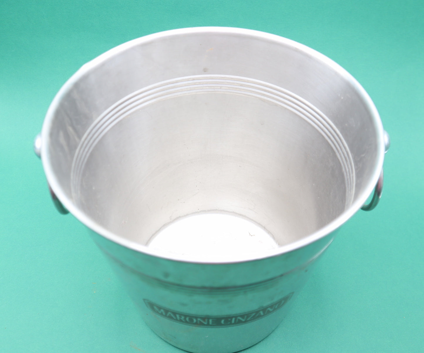 Vintage Marone Cinzano Champagne Bucket secchio di champagne Stainless steel inox