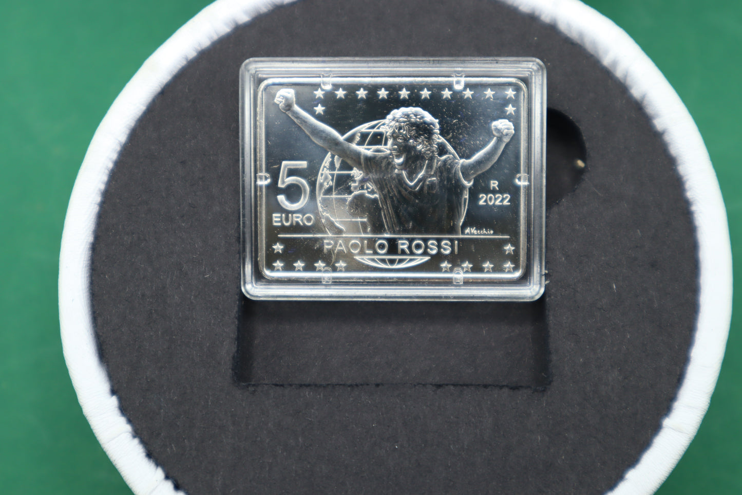 5 Euro Italia 2022 Paolo Rossi Campioni del mondo 1982 Rara