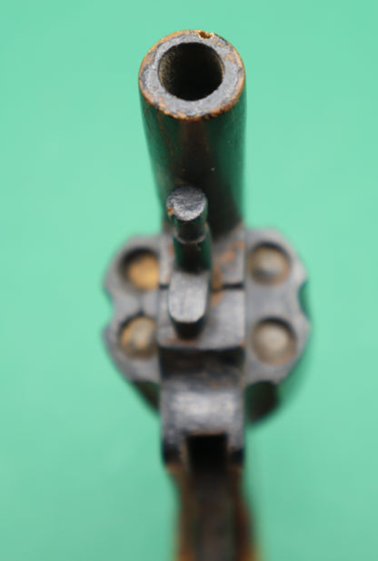 Rarissima pistola giocattolo western colt Edison vintage in legno da collezione