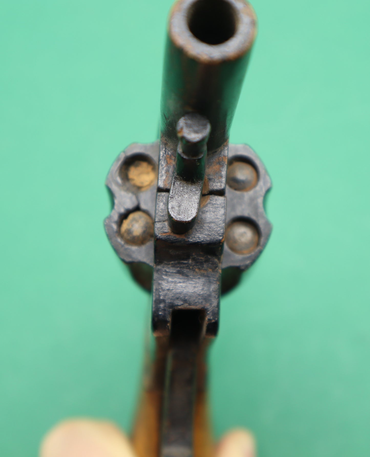 Rarissima pistola giocattolo western colt Edison vintage in legno da collezione