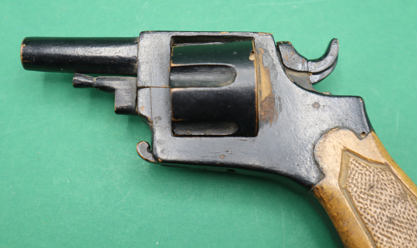 Rarissima pistola giocattolo western colt Edison vintage in legno da collezione