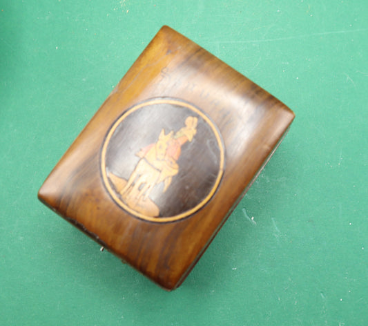 Scatola Orologio Porta Orologio Legno Francese Intarsiato Watch Holder Souvenir Intarsio
